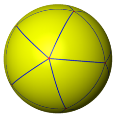 A tiling of the elliptic plane.