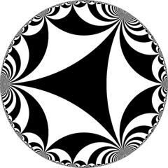A tiling of apeirogons with squares and hexagons, the \{3,\infty\} tiling and the \{\infty,\infty\} tiling.